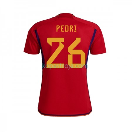Billiga Fotbollströjor Spanien PEDRI 26 Hemma tröja WM 2022 Kortärmad